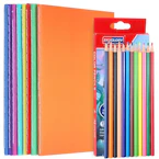 Blank Books & Colored Pencils 8-Pack