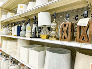 the lamp aisle at Target
