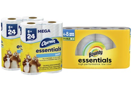 1 Bounty + 2 Charmin