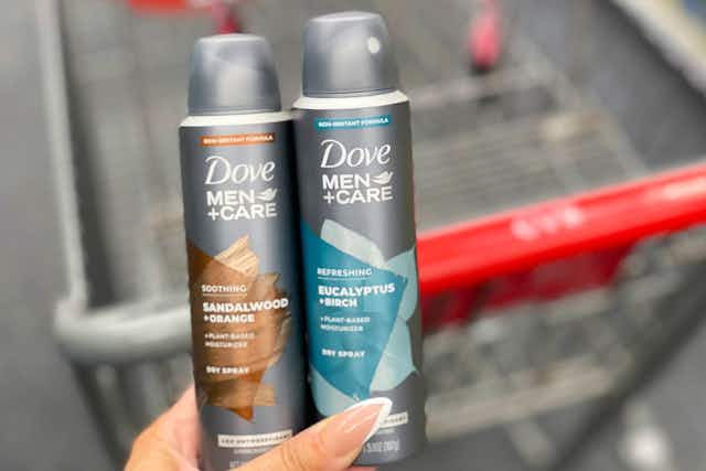 Check Your CVS Coupons — $2.10 Dove Men+Care Dry Sprays (Reg. $10.79) card image
