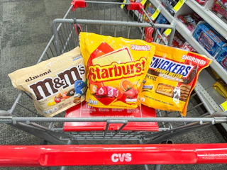 m&ms starburst snickers in cart