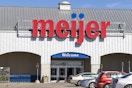 The exterior of a Meijer grocery store