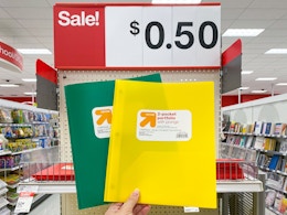 2-Pocket Plastic Folders, Only $0.47 at Target card image
