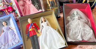 various collectible barbie dolls
