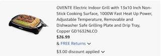 grill Amazon receipt