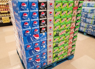 pepsi display at store