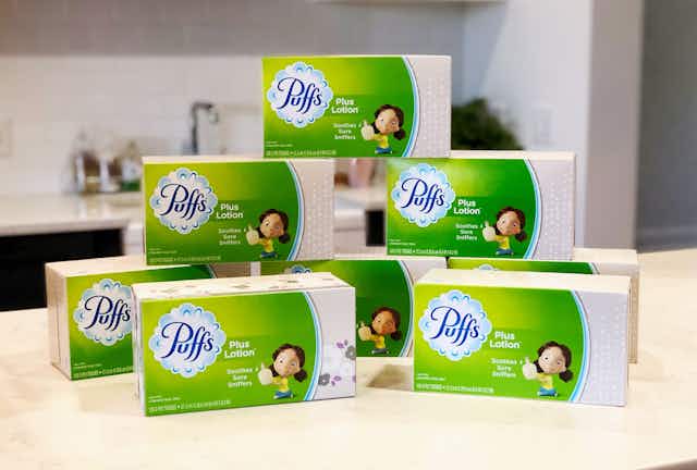Puffs Facial Tissues, as Low as $0.96 per Box on Amazon card image