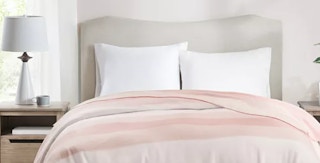 a yard dyed stripe blanket