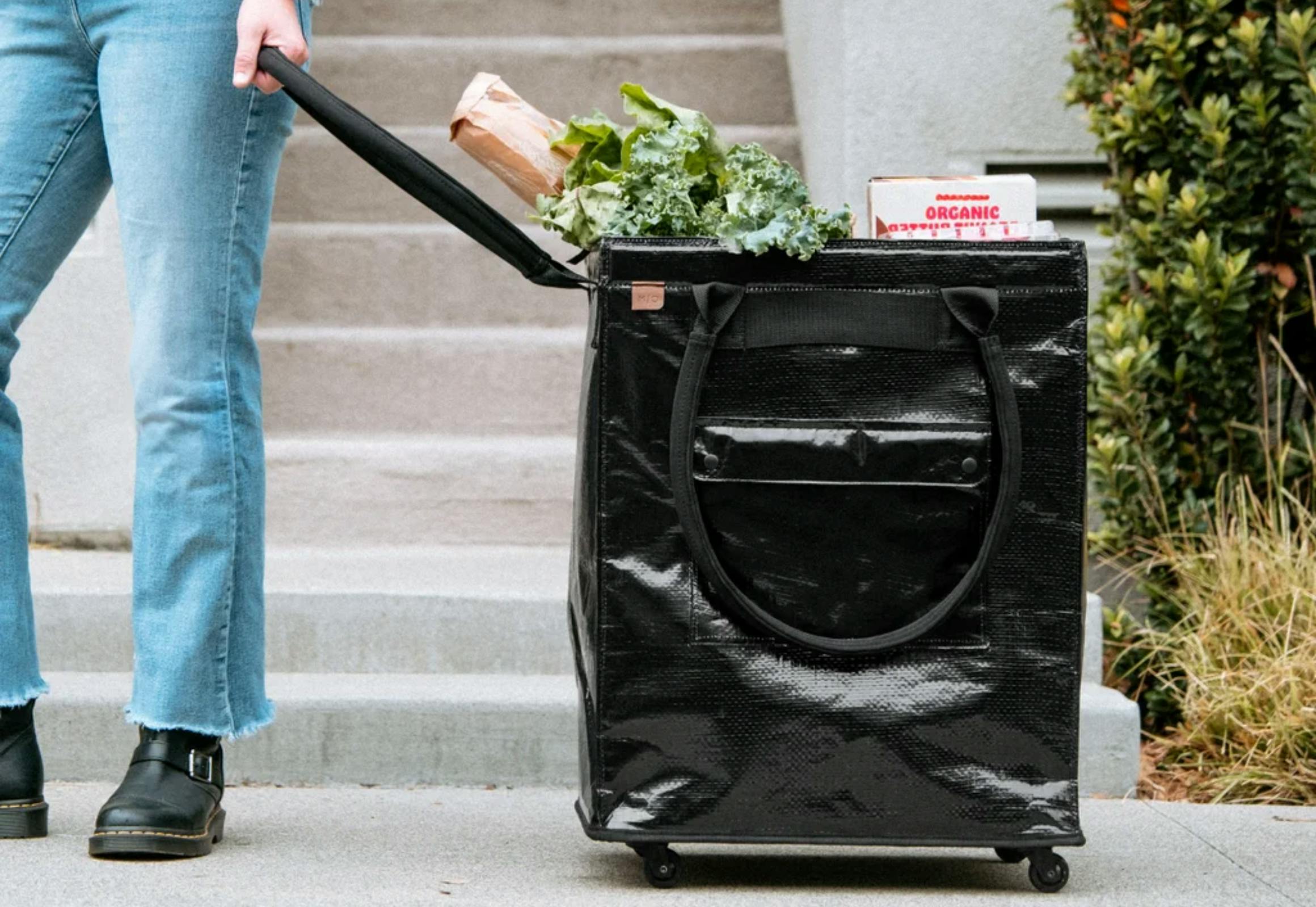 CleverMade Foldable Tote on Wheels