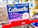 cottonelle toilet paper in a cvs cart
