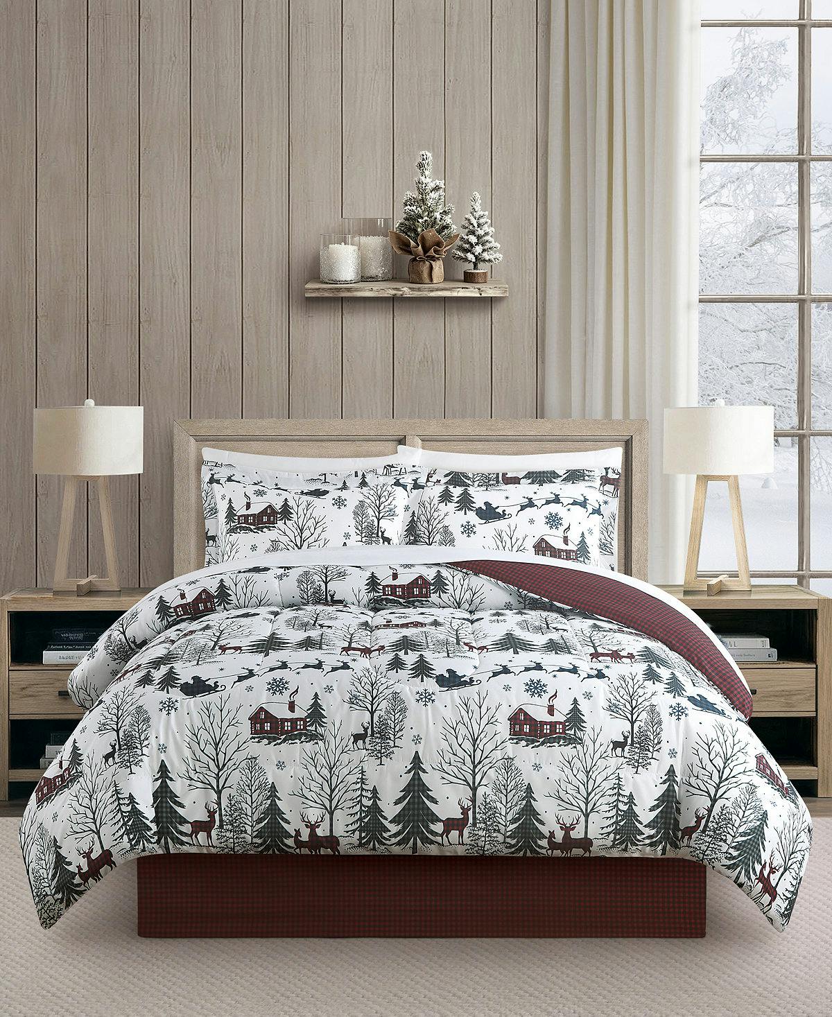 Macy's Santa Town Comforter Set