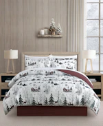 Macy's Santa Town Comforter Set