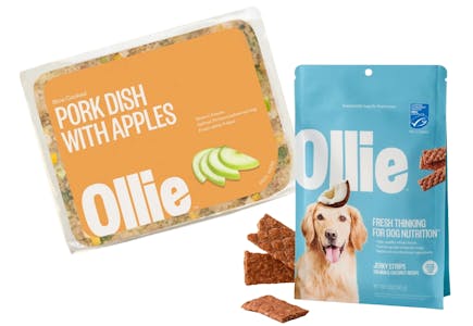 Ollie Dog Food Box + Free Jerky Strips