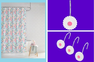 Macy's shower curtain collage