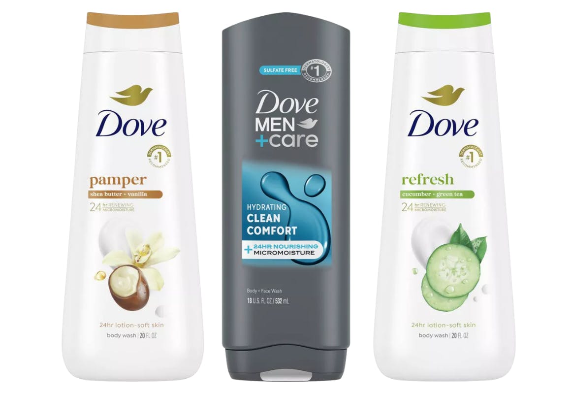3 Dove Body Washes