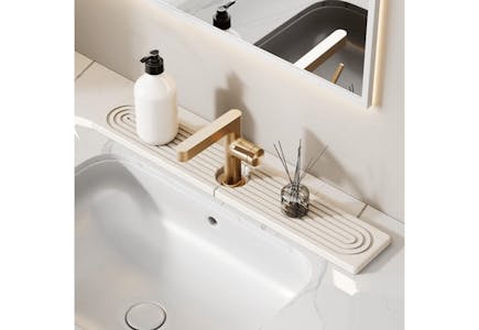 Stone Faucet Mat Splash Guard