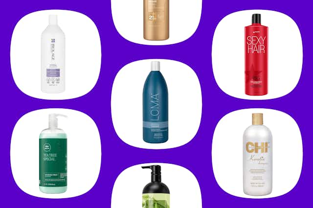 Stock Up on Jumbo Shampoo and Conditioners for as Low as $16 Each card image