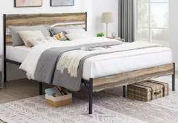 Get a Queen Platform Bed for $87 at Home Depot (Reg. $200) card image