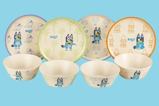 bluey dinnerware set