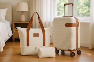 The Home Depot hardshell luggage set