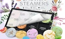 a gift set of colorful shower steamers