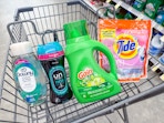 downy tide gain items in walgreens cart
