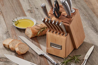 cuisinart knives on a table