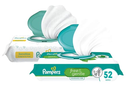 2 Pampers Wipes