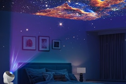 This Galaxy Projector Drops to Just $18.99 After 50% Off Amazon Promo Code card image