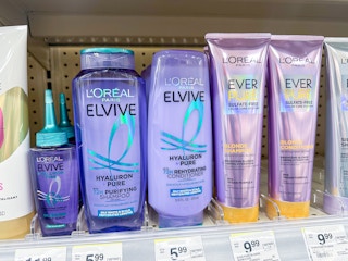 loreal elvive shampoos on walgreens shelf