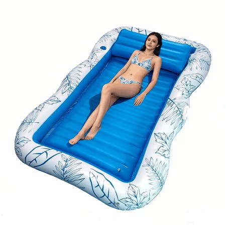 Inflatable Tanning Pool Lounger Float