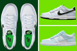 collage of kids nike dunks
