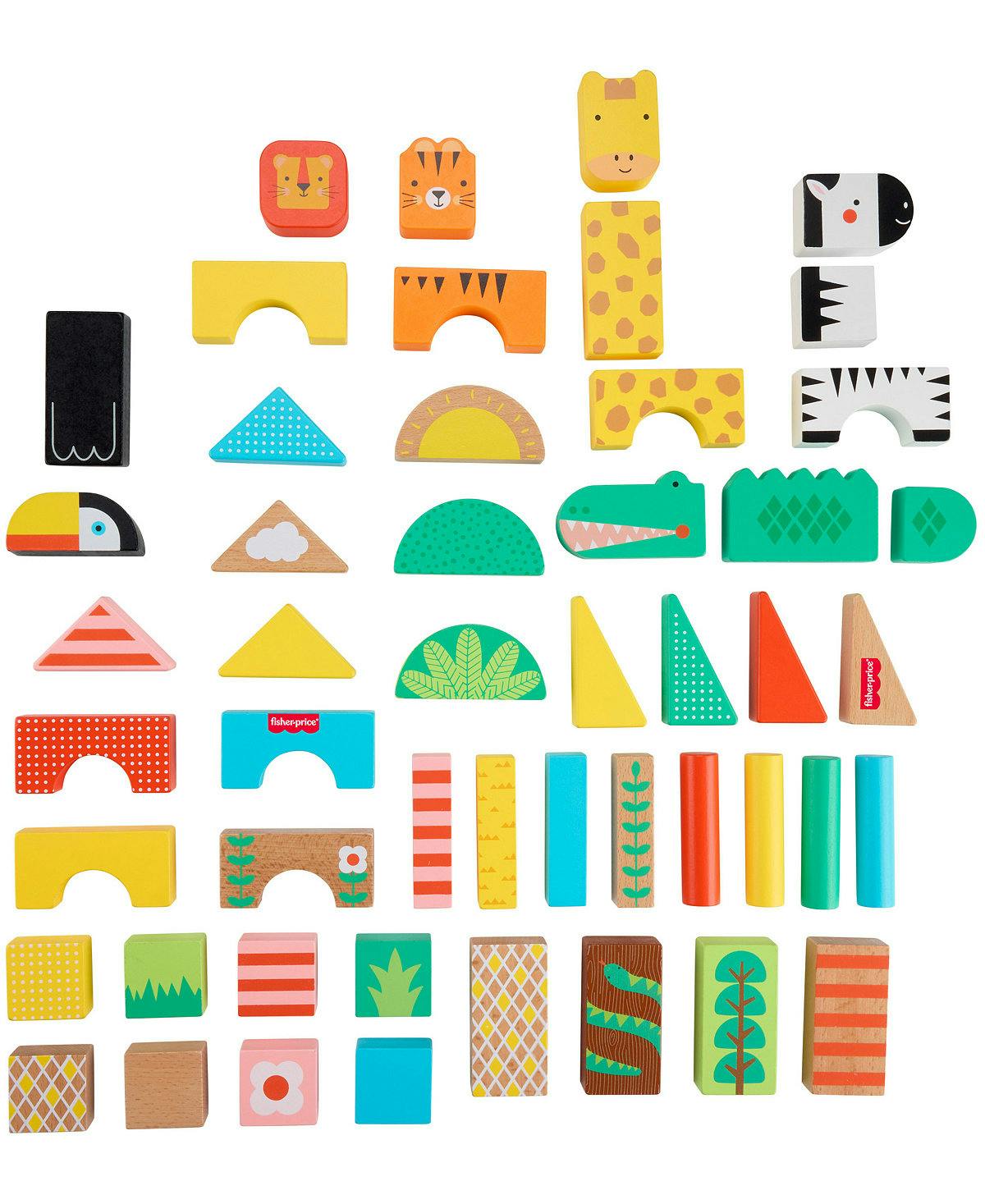 Fisher Price Wooden Building Blocks