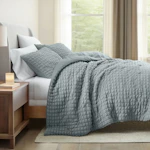 Seersucker Textured Comforter Set