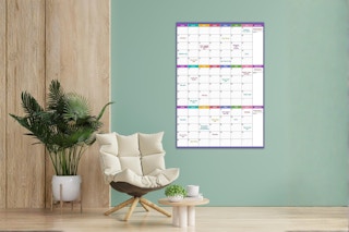 Large 3-Month Dry Erase Calendar B0DK122HSH