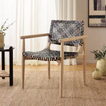 Sianna Leather Accent Armchair