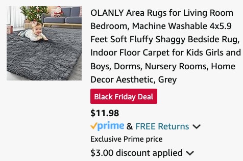 OLANLY Area Rugs for Living Room Bedroom