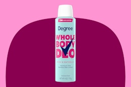 Degree Whole Body Deodorant: Get 2 Cans for $10.76 on Amazon card image