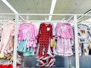 toddler pajamas sitting on a target shelf