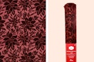 2 stock images of Holiday Time velvet gift wrap (one close up shot of pattern)
