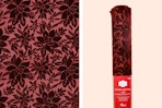 2 stock images of Holiday Time velvet gift wrap (one close up shot of pattern)