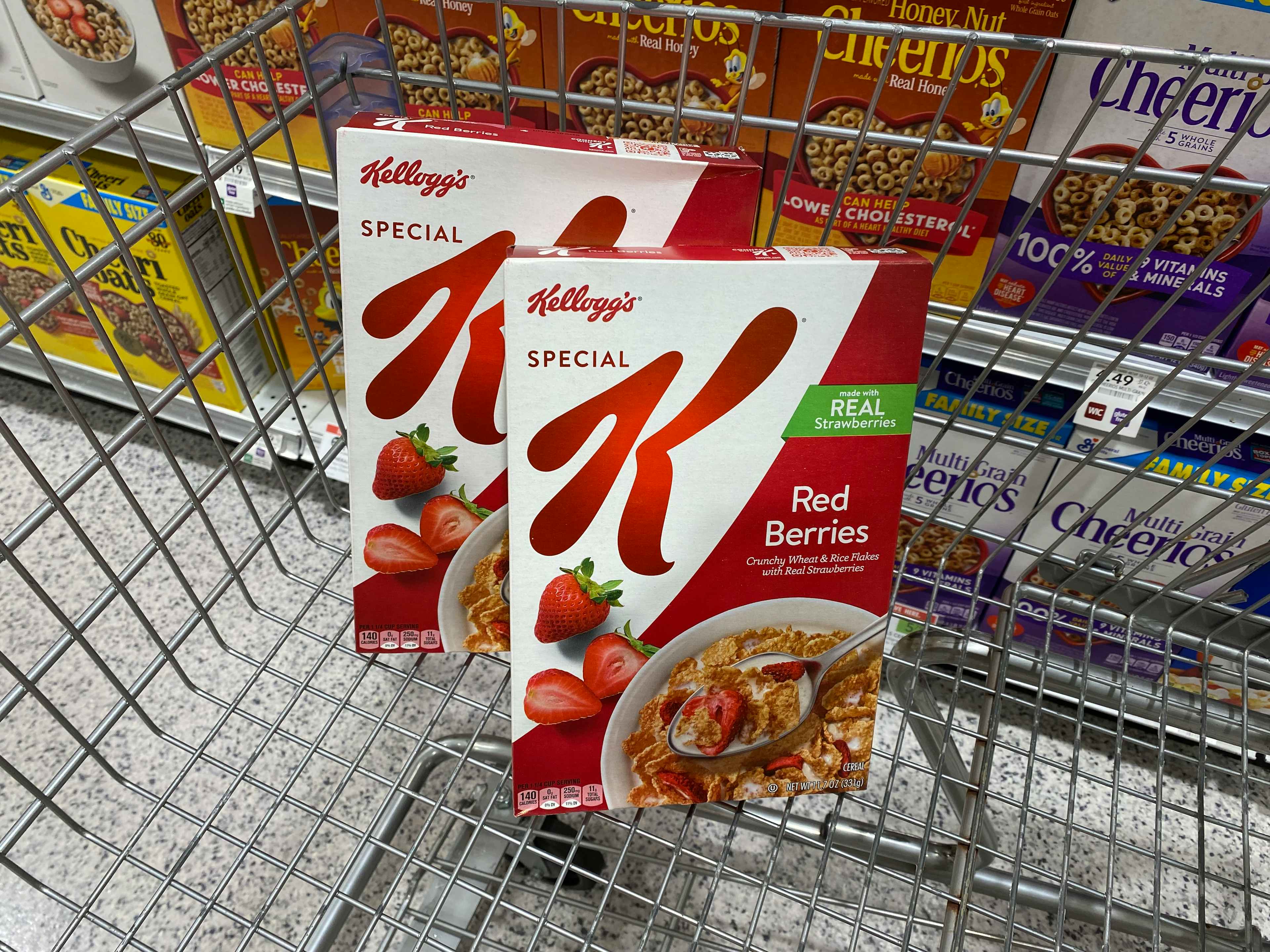 kellogg's special k cereals in cart