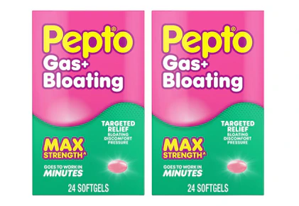 2 Pepto Gas + Bloating Softgels