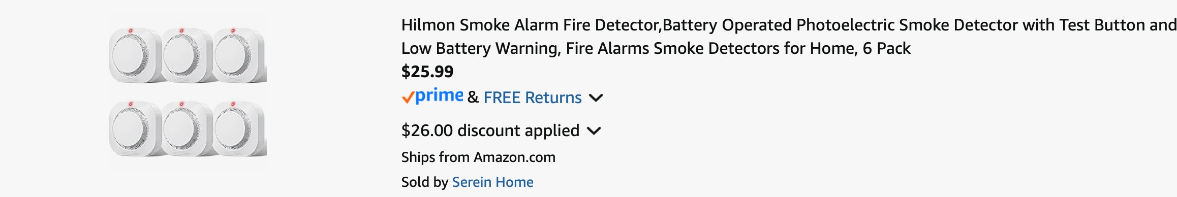 Amazon Smoke Alarms 2025