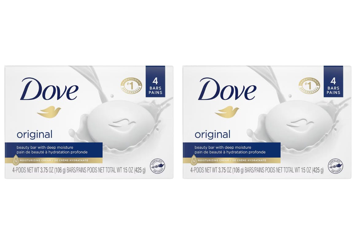 2 Dove Beauty Bar Packs