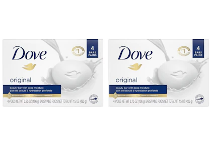 2 Dove Beauty Bar Packs