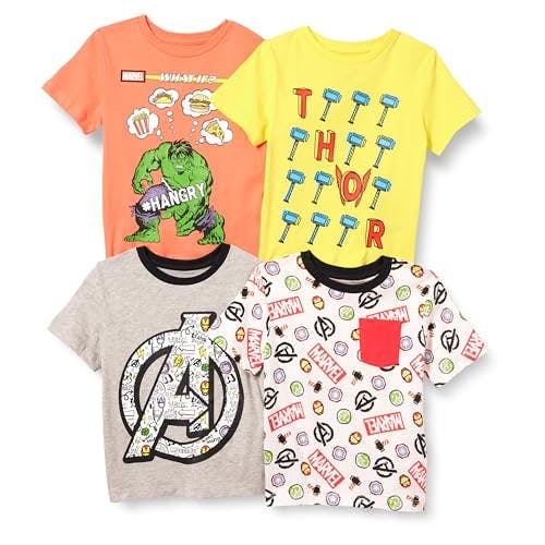Amazon Essentials Kids' Tees 4-Pack