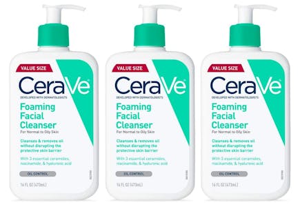 3 Cerave Facial Cleansers