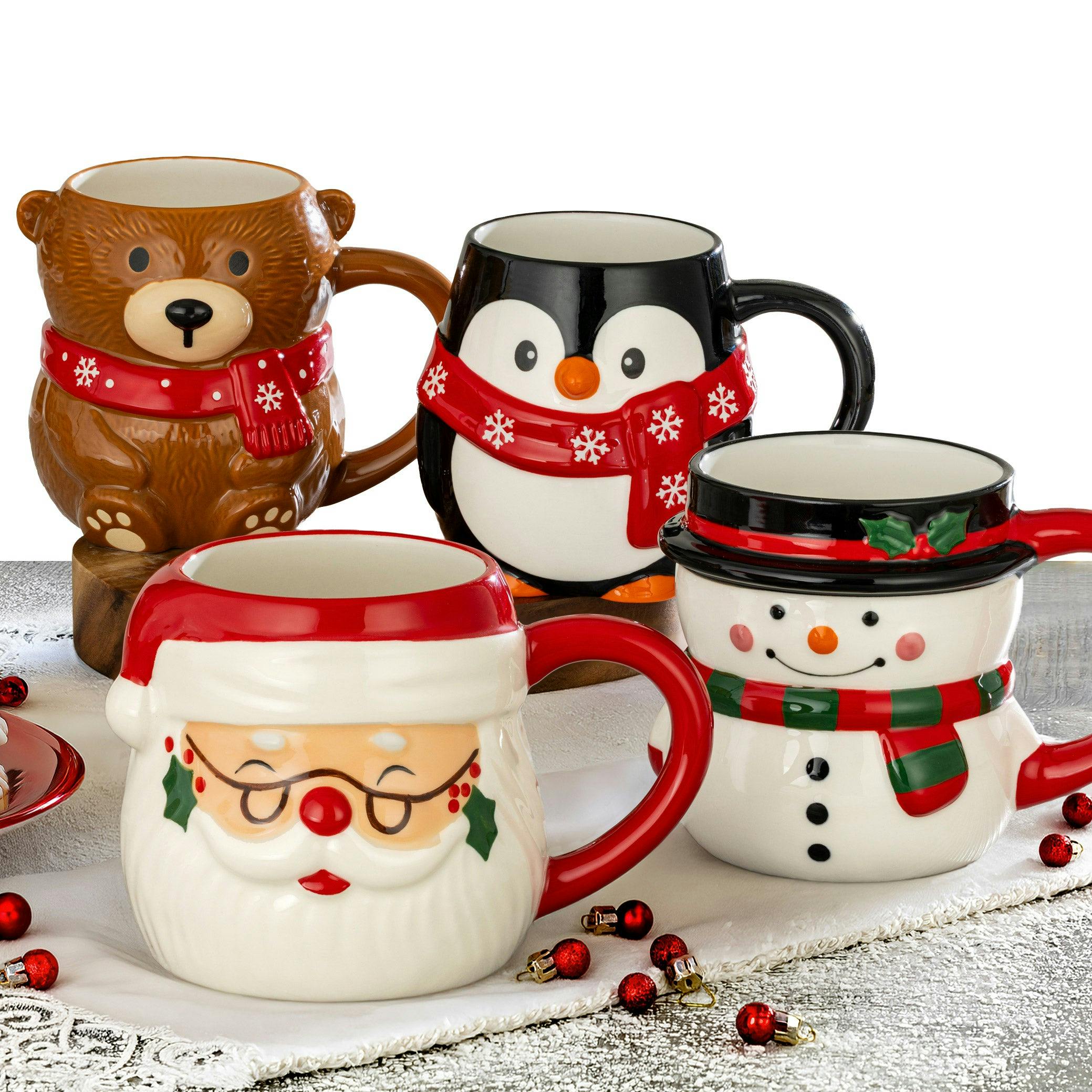 Christmas Mugs 4-Pack