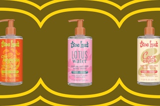 tree hut hand wash on a grid